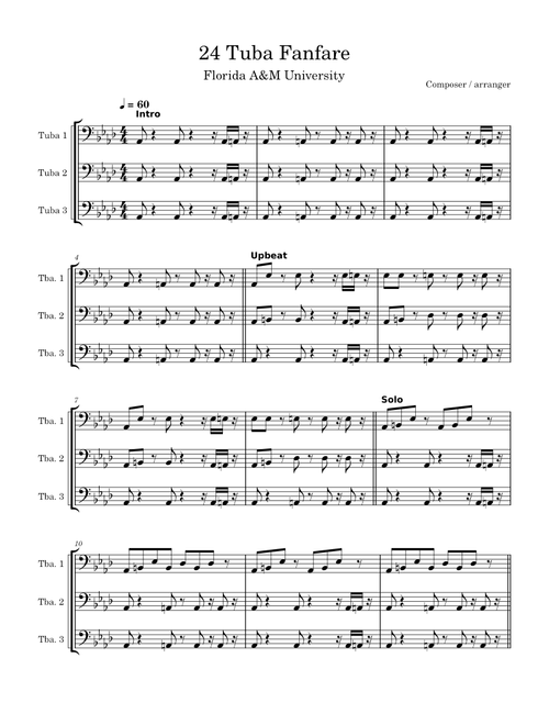 24 Tuba Fanfare - FAMU