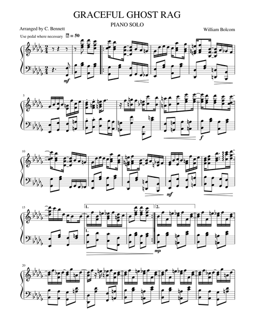 Graceful Ghost Rag – William Bolcom