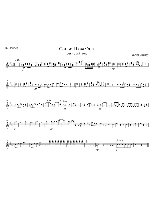 Cause I Love You – Daniel J. Bailey;Lenny Williams