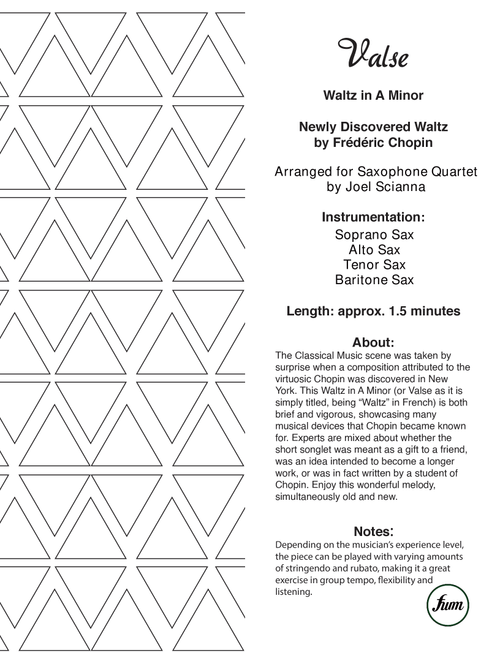 Waltz in A Minor (Valse) (Arr. Joel William Scianna) - Frédéric Chopin (Woodwind Ensemble)