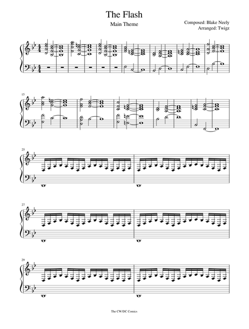The Flash piano