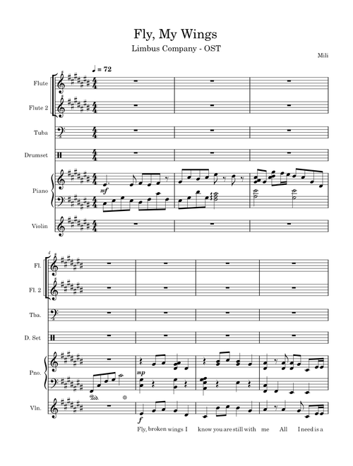 Fly, My Wings – Mili