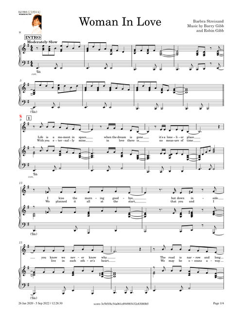 A Woman In Love – Barbra Streisand