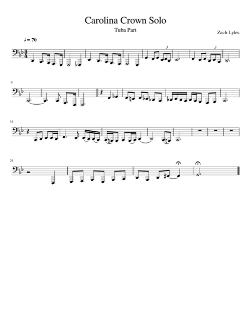 Carolina Crown 2015 Ballad Solo