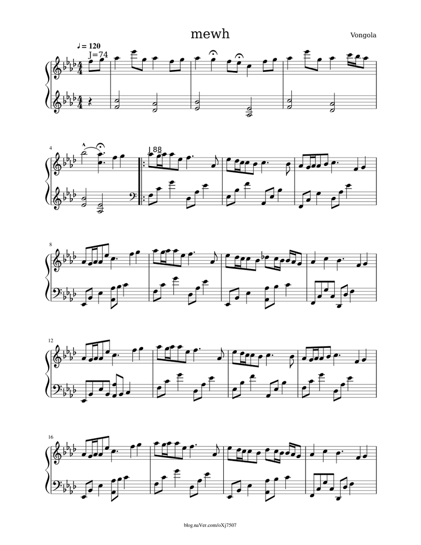 July Somewhere Sheet Music for Piano (Solo) | MuseScore.com