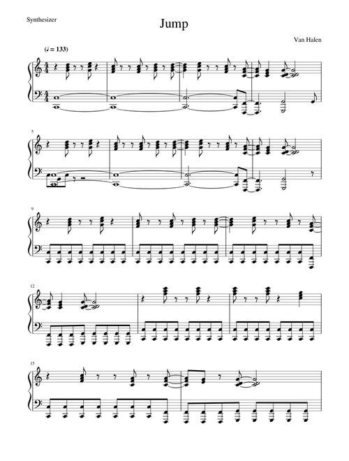Jump Synth Van Halen