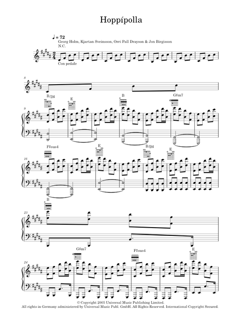 Sigur Ros sheet music by milesteg75 | Play, print, and download in