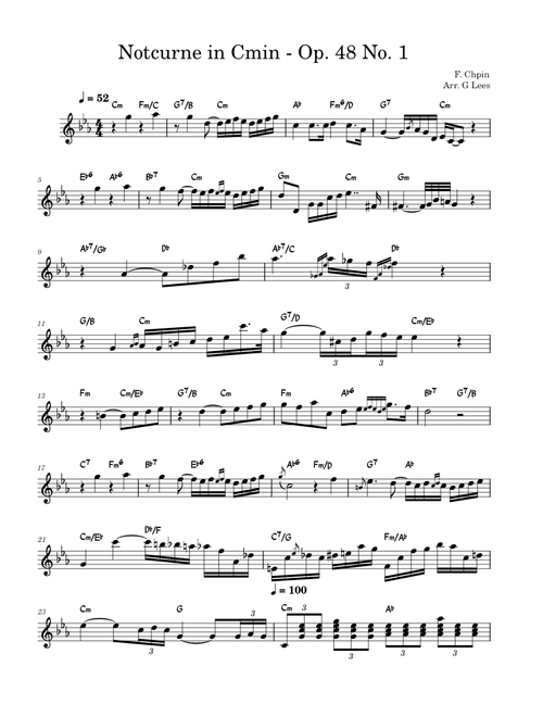 Nocturne No 13, op. 48, No. 1 – Frédéric Chopin