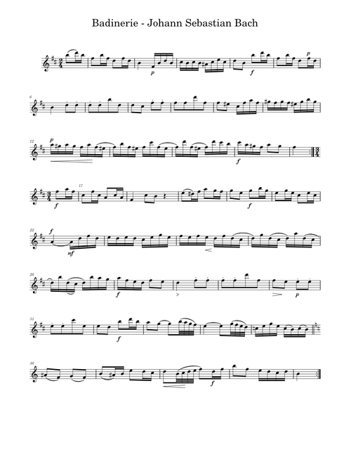 Badinerie – Johann Sebastian Bach