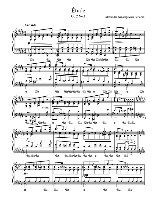 Étude Op.2 No.1