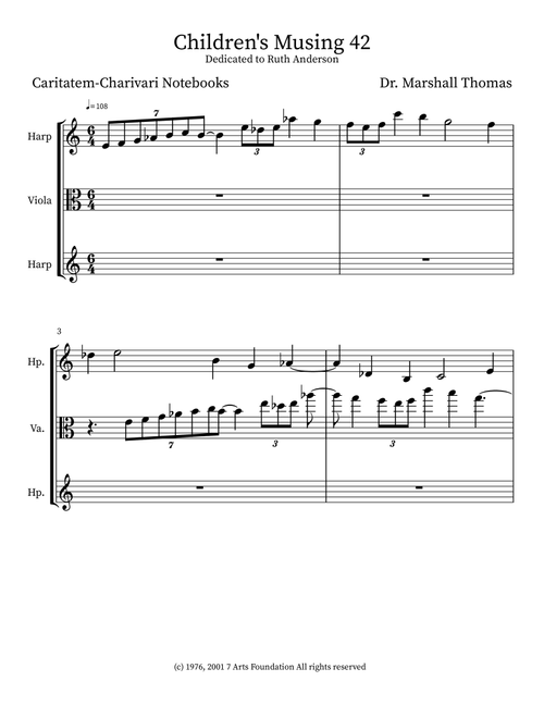 Children's Musing 42 - Celebrity Chamber Players (Small Ensemble)
