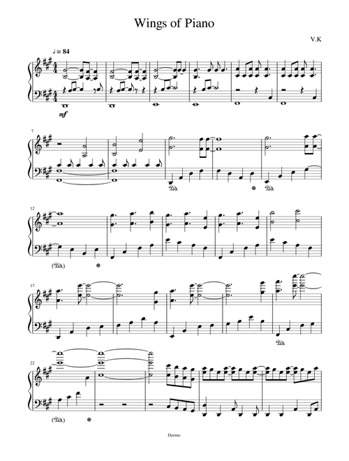 Wings of Piano Deemo