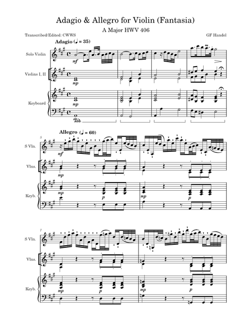 baroque sheet music pdf