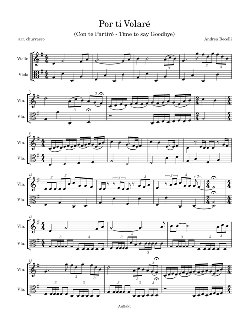 Por ti volare – Andrea Bocelli