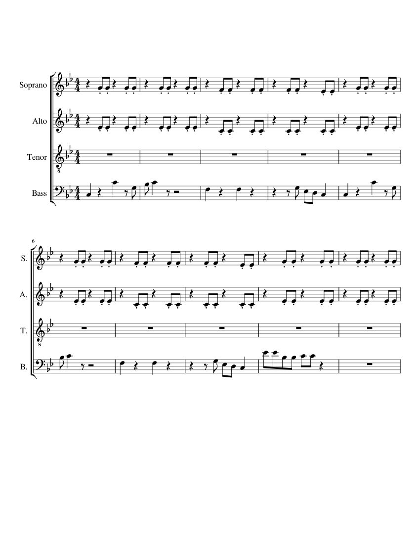 Kahoot Lobby (Vocal Arrangement) Sheet music for Soprano, Alto, Tenor, Bass  voice (SATB) 