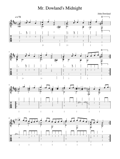 John Dowland - Mr. Dowland's Midnight