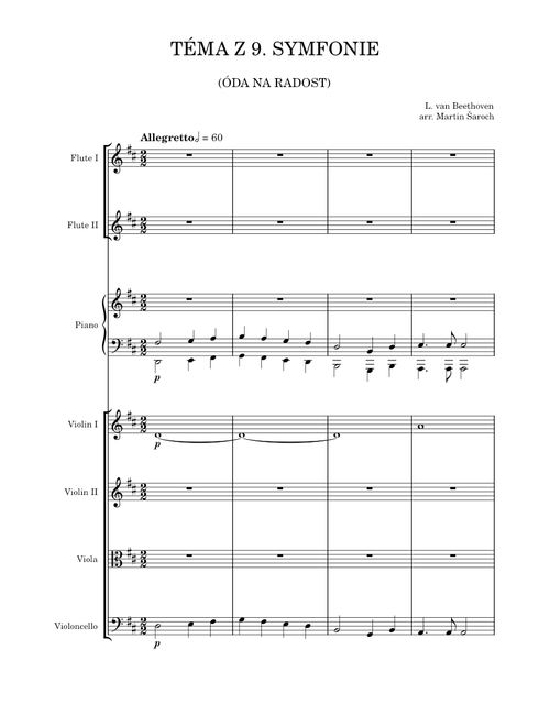Ode to Joy - for school orchestra