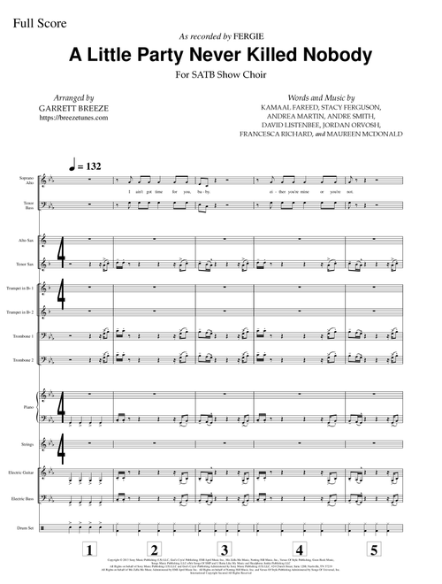 A Little Party Never Killed Nobody (All We Got) (Arr. Garrett Breeze) - Fergie Feat Goonrock & Q Tip (Jazz Combo)
