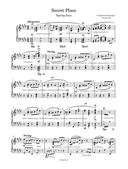 Secret Place – janetsmusicpa
