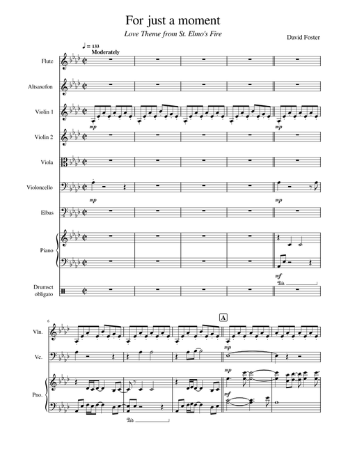 For just a moment - David Foster