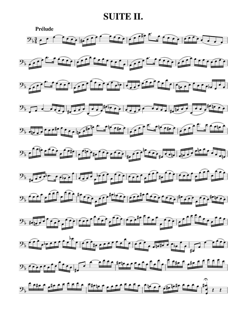 J.S. Bach - Suite no. 2 for Cello Solo, BWV 1008