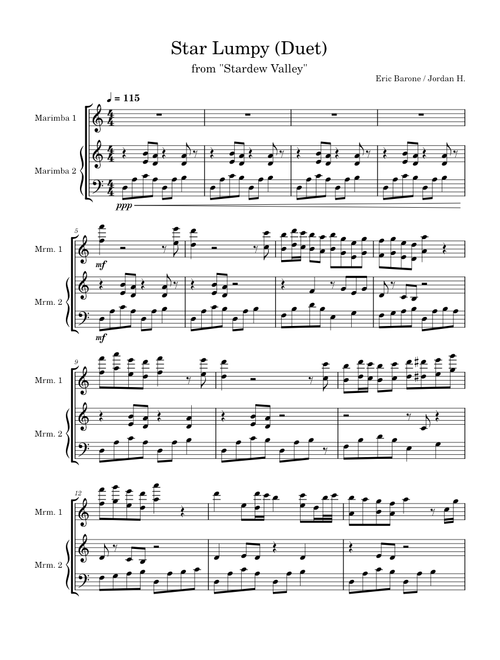 Mines (Star Lumpy) – Eric Barone (Duet)