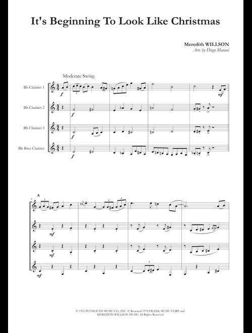 It's Beginning To Look Like Christmas (Arr. Diego Marani) - Meredith Willson (Woodwind Ensemble)