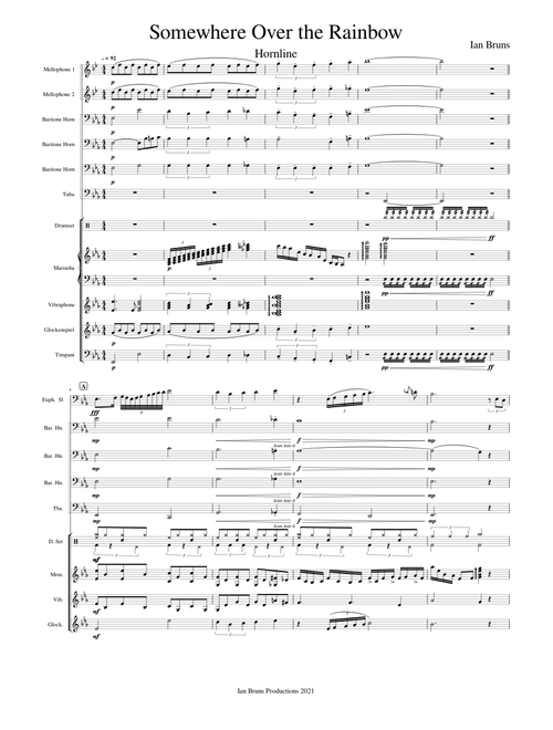 Somewhere Over The Rainbow - Hornline + Battery + Pit