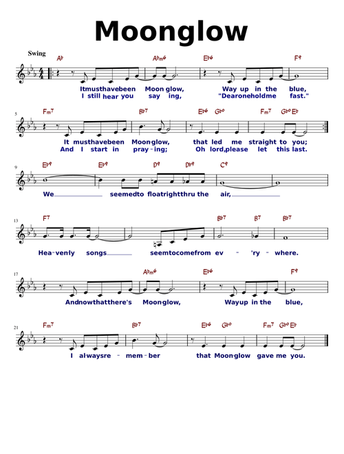 Moonglow – Will Hudson, Irving Mills