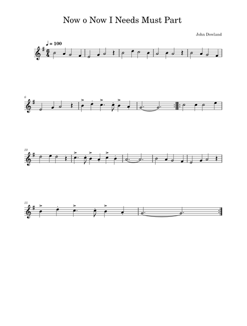 Now, O, now, I needs must part – John Dowland Now_o_Now_I_Needs_Must_Part