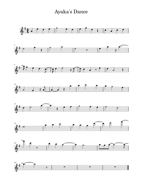 Theme of Kamisato Ayaka – Yu-Peng Chen Ayaka's Dance