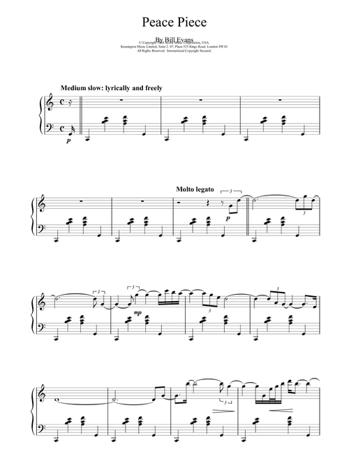 Peace Piece - Bill Evans (Piano Solo)