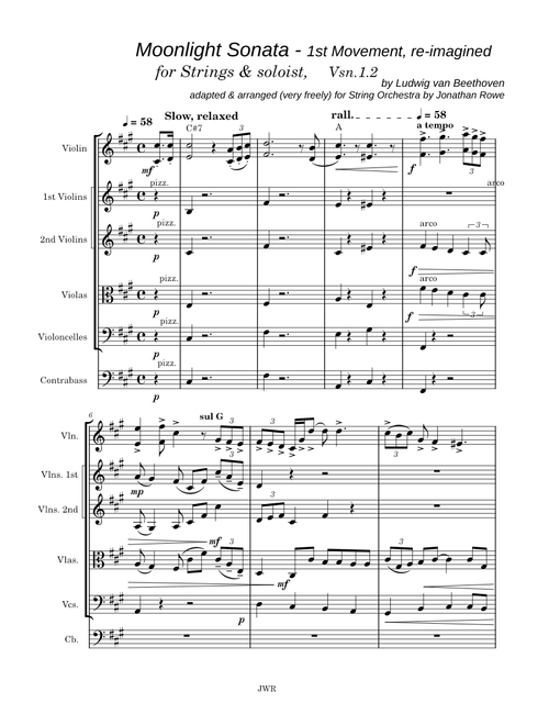 Moonlight Sonata - 1st Movement, re-imagined, Vsn.  1.2