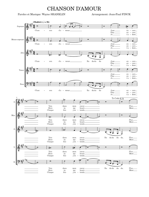 Chanson d'amour – Wayne Shanklin