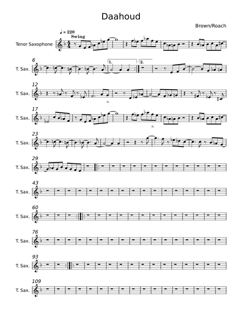 Daahoud - Clifford Brown