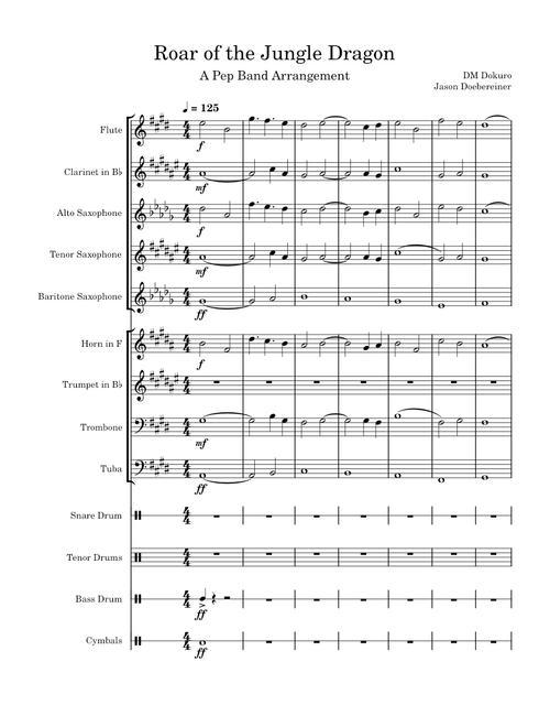 Roar of The Jungle Dragon (Pep Band)