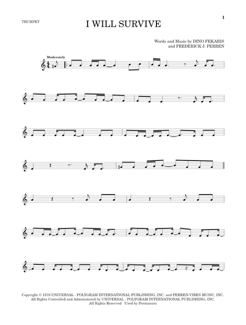I Will Survive - Gloria Gaynor (Trumpet Solo)
