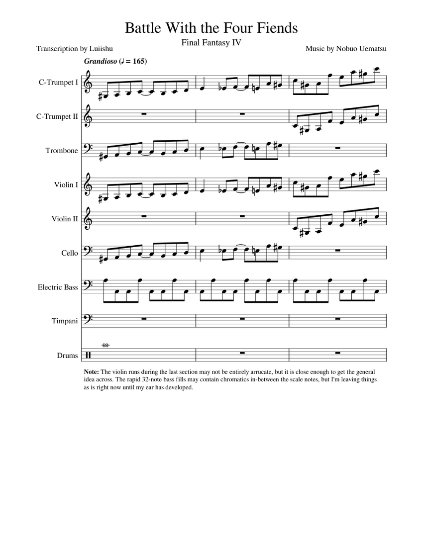 Final Fantasy IV - 28 - Battle With the Four Fiends (Nobuo Uematsu