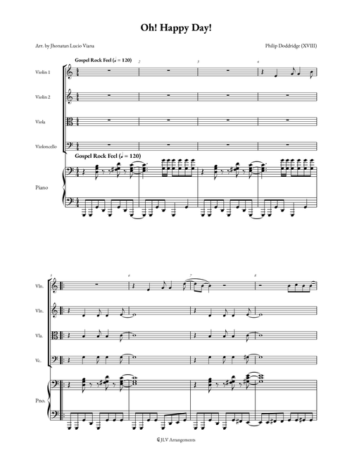 Oh, Happy Day (Arr. Jhonatan Lucio Viana) - Religious (String Quartet)