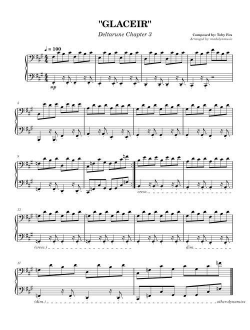 GLACEIR- Deltarune Chapter 3