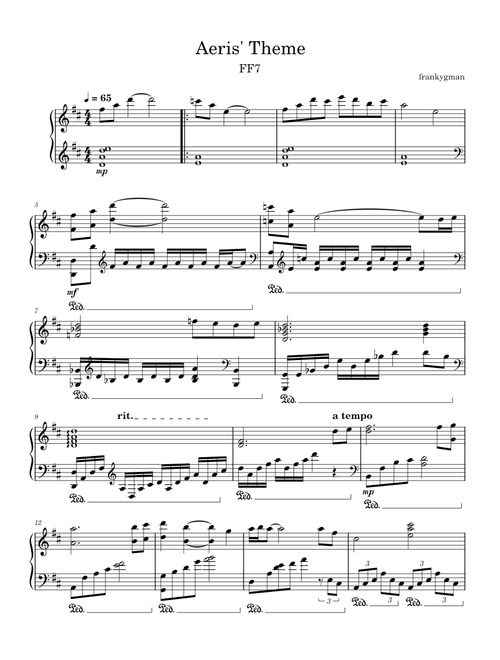 Final Fantasy VII - Aeris Theme