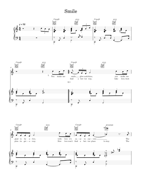 Smile - Simply Red (Piano-Voice-Guitar)