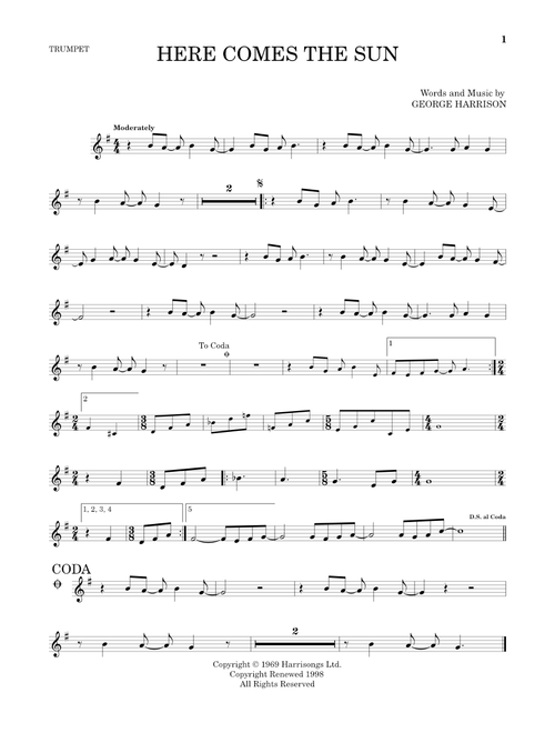 Here Comes The Sun - The Beatles (Trumpet Solo)