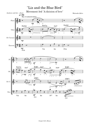 リズと青い鳥 第三楽章「愛ゆえの決断」 - 松田 彬人 Sheet Music for