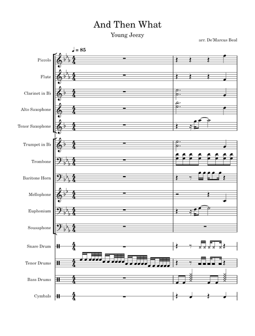 And Then What? - Marching Band