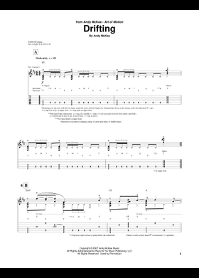 Free Andy McKee sheet music | Download PDF or print on MuseScore.com