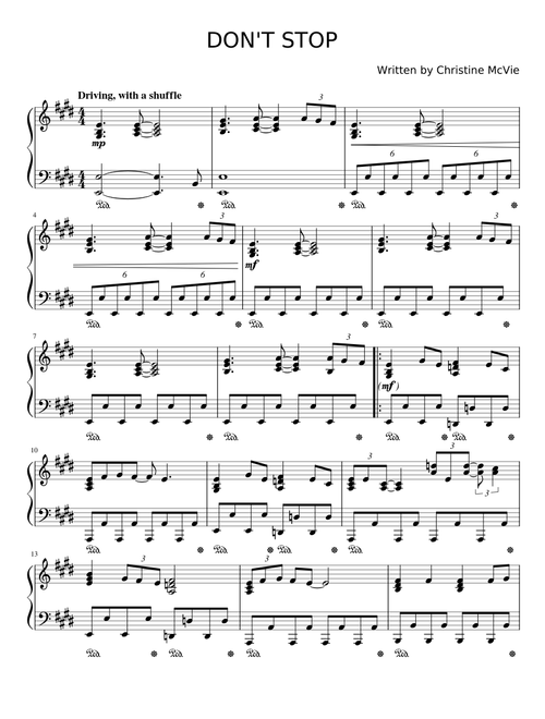 Don't Stop - Fleetwood Mac