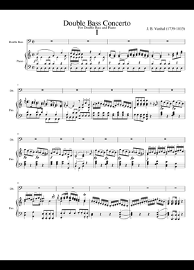 Free Johann Baptist Vanhal sheet music | Download PDF or print on