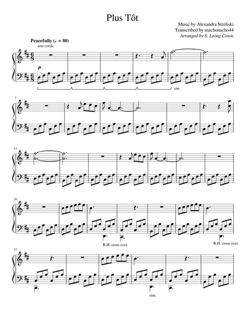 Plus Tôt - Alexandra Streliski