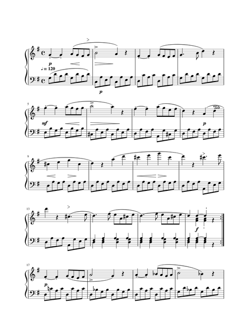 Sonatina op. 168, no. 2, Mvmt. 1